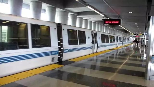 旧金山湾区地铁站，图片来源：BART