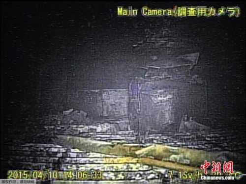 图为机器人拍摄的核岛核电站反应堆图片。